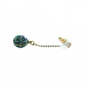 SWAROVSKI ピアス アクセサリー 両耳用 ロゴ ラインストーン ドロップ ゴールド色 GY18 /MQ