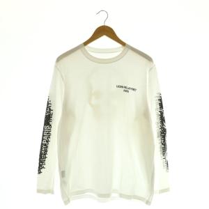 Tシャツ 長袖 ロンT バックプリント スカル L ホワイト /MY OS GY17