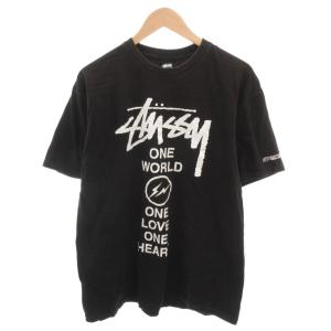 × Fragment Design Tシャツ カットソー 半袖 ロゴ L 黒 ブラック /YJ GY18