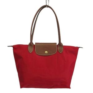 ル プリアージュ Le Pliage トートバッグ 肩掛け ナイロン レザー 折りたたみ ロゴ ピンク