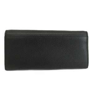 FURLA 長財布 二つ折り レザー ターンロック ロゴ ゴールド金具 黒 ブラック /XZ GY18