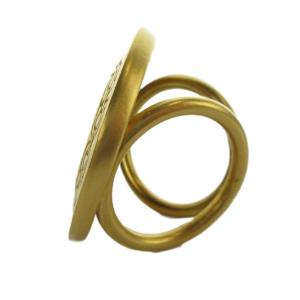 Salvatore Ferragamo スカーフリング ガンチーニ アクセサリー ロゴ ゴールド色 GY11 /MQ