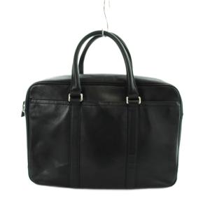 COACH F71065 ビジネスバッグ 書類カバン ブリーフケース レザー 型押しロゴ 黒 ブラック GY18 /MQ