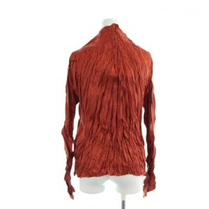 PLEATS PLEASE ISSEY MIYAKE カットソー 長袖 タートルネック 3 L 赤 レッド オレンジ GY18 /MQ