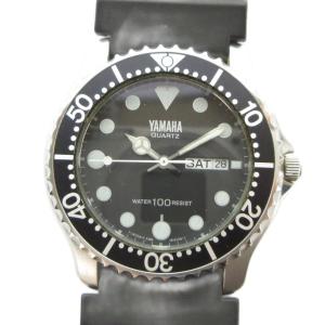 YAMAHA ヤマハ バイク ライダー 腕時計 citzen 防水 カーボン調 VEGA Diver Quartz YAMAHA ヤマハ 3J00-397037 ベガ 腕時計 ダイバーズ