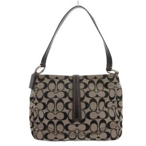 COACH ショルダーバッグ 肩掛け シグネチャー キャンバス レザー グレー F13067 /FF  GY18