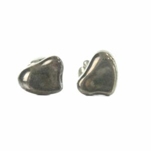 TIFFANY&Co. カーブドハート ピアス アクセサリー 両耳用 Silver925 ロゴ シルバー色 GY11 /MQ OH