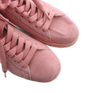 PUMA 35546007 ハイカットスニーカー シューズ 靴 スエード ロゴ 24.5cm ピンク GY11 /MQ