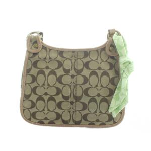 COACH F10567 ショルダーバッグ 斜めがけ ロゴ シグネチャー キャンバス レザー 茶 ブラウン GY11