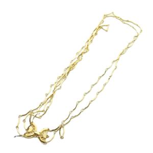 ネックレス ロング アクセサリー ロゴ ゴールド色 GY18 /MQ