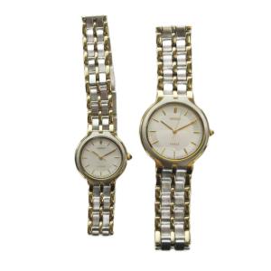 SEIKO DOLCE 8J41-6090 4N21-0430 腕時計 ペアウォッチ クォーツ シルバーカラー