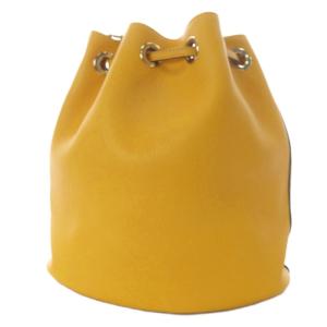 FURLA ショルダーバッグ ワンショルダー 巾着 ロゴ レザー イエロー /YO35 GY11