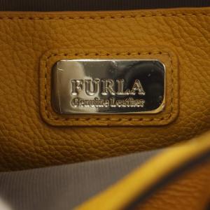 FURLA ショルダーバッグ ワンショルダー 巾着 ロゴ レザー イエロー /YO35 GY11