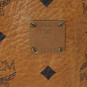 MCM ミニボストンバッグ ハンドバッグ ヴィセトス ブラウン /YO31 GY11