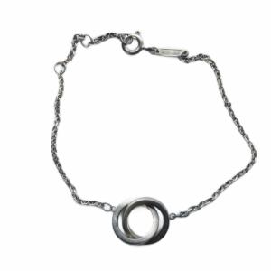 インターロッキング サークル チェーン ブレスレット Silver925