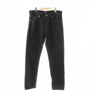 JEANS デニムパンツ ジーンズ テーパード ブラック /ES GY11