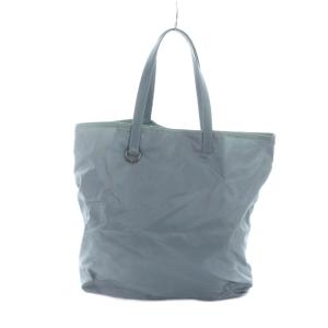 PRADA トートバッグ ハンド ナイロン ロゴ 青 ブルー GY11 /MQ OH
