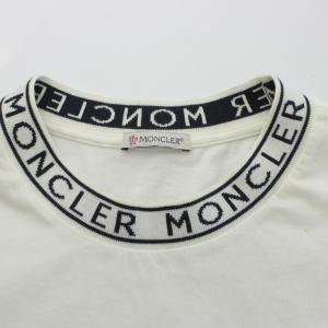 MONCLER NECK TEXT T Tシャツ L ホワイト I10918C00012