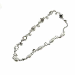 Christian Dior ネックレス パール クリスタル 7mm シルバーカラー