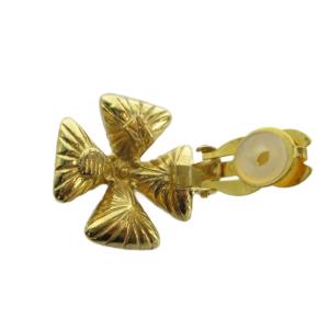 YVES SAINT LAURENT イヤリング アクセサリー 両耳用 クロスモチーフ ビジュー ヴィンテージ ゴールド色 GY18 /MQ