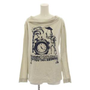 Tシャツ カットソー 2 グレー 長袖 プリント /LP GY18