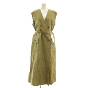 AR2530-BE Natalie trench dress ベストジレ ロング 2 ベージュ /DF