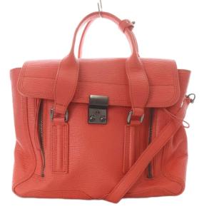 パシュリ Pashli サッチェルバッグ トートバッグ ショルダーバッグ 2way レザー ピンク /YO2