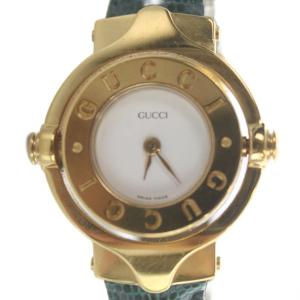 腕時計 ウォッチ クォーツ ターンフェイス バングル レザーベルト ゴールド色 GY18 /MQ OH