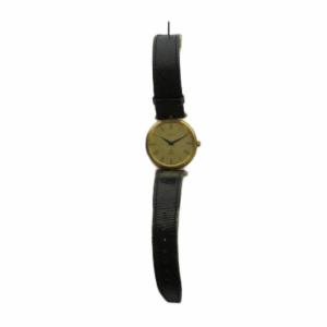GUCCI ジャンク品 腕時計 ウォッチ クォーツ ローマン ラウンド レザーベルト ゴールド色 GY18 /MQ