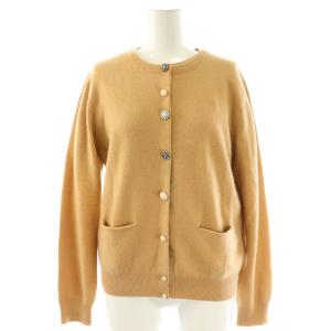 コレクション COLLECTION アンサンブル ニット ビジュー カシミヤ100％ 40 ベージュ /DF