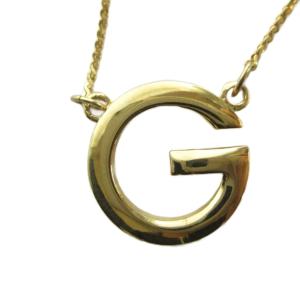 ネックレス アクセサリー ペンダント ロゴ ゴールド色 GY18 /MQ