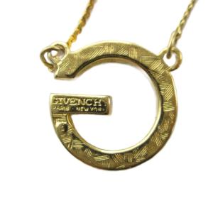 GIVENCHY ネックレス アクセサリー ペンダント ロゴ ゴールド色 GY18 /MQ