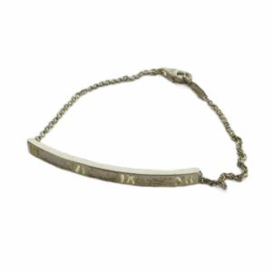 アトラス バー ブレスレット アクセサリー ロゴ Silver925 シルバー色 GY11 /MQ OH