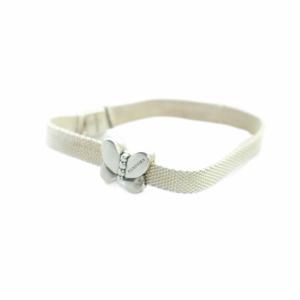 ブレスレット メッシュベルト アクセサリー バングル シルバー色 GY18 /MQ