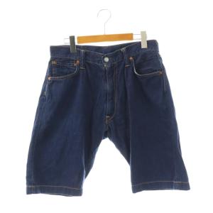7001 ショートパンツ デニム ジッパーフライ 34 インディゴブルー /DO GY18