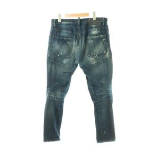 DSQUARED2 デニム ジーンズ クラッシュ リペア USED加工 46 インディゴブルー /DO GY17