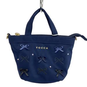 BAMBINI RIBBON TOTE トートバッグ ショルダー 2WAY リボン ラインストーン ロゴ