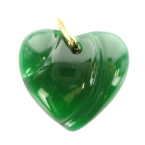 ペンダントトップのみ ネックレス アクセサリー ハート 緑 グリーン GY11 /MQ