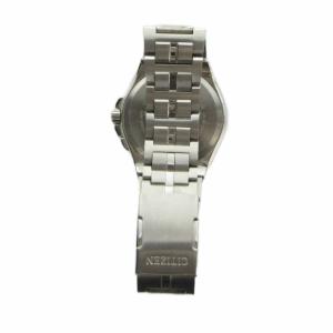 CITIZEN ジャンク品 腕時計 ウォッチ H145-S116643 ソーラー カレンダー付き シルバー色 GY18