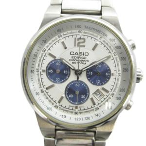 EDIFICE EF-500 腕時計 ウォッチ クォーツ クロノグラフ カレンダー付き シルバー色 GY11
