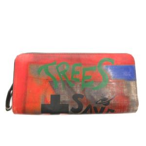 TREES SAVE LIVES 長財布 オーブロゴ オレンジ
