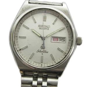 ジャンク品 SilverWave 8229-700A 腕時計 ウォッチ クォーツ カレンダー付き シルバー色