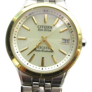 H111-T013635 EXCEED エクシード Eco-Drive 腕時計 ウォッチ ソーラー カレンダー付き