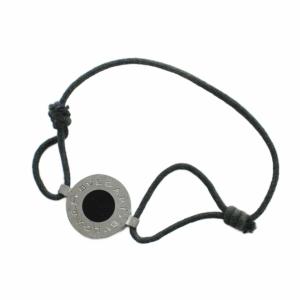 ブレスレット アクセサリー バングル ロゴ 黒 ブラック GY18 /MQ OH