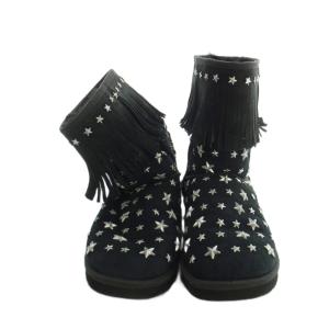 UGG australia ジミーチュウ F23010H ショートブーツ スタッズ US7 ブラック