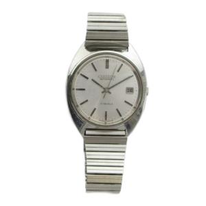 CITIZEN 4-820096TA 腕時計 ウォッチ クォーツ カレンダー付き ロゴ シルバー色 GY18 /MQ
