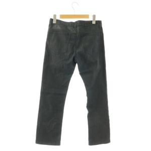 BURBERRY BLACK LABEL スラックスパンツ ジップフライ ストライプ柄 73 ダークグレー /BB GY18