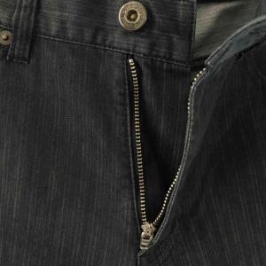 BURBERRY BLACK LABEL スラックスパンツ ジップフライ ストライプ柄 73 ダークグレー /BB GY18