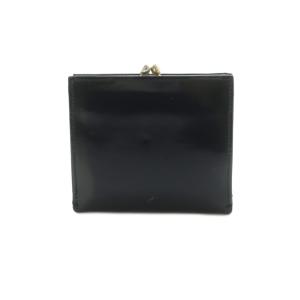 GIVENCHY 財布 二つ折り がま口 小銭入れ エナメル 黒 /MI GY11