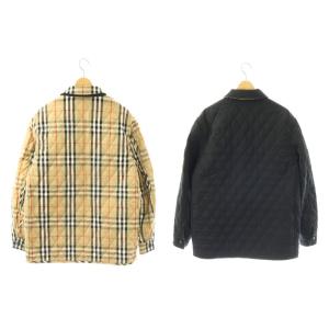 BURBERRY キルティングジャケット ノバチェック リバーシブル XS ブラック ベージュ